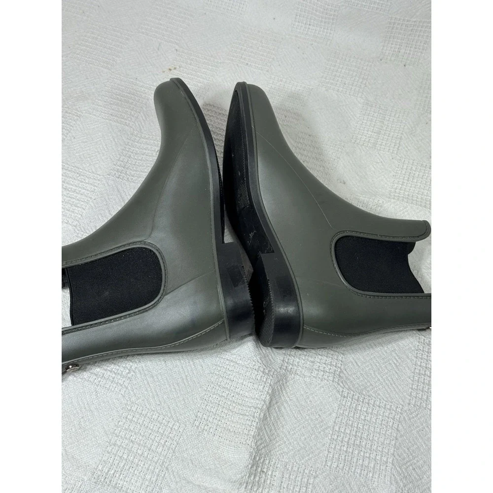 Sam Edelman Womens 9 Tinsley Moss Green‎ Chelsea Ankle Rain Bootie